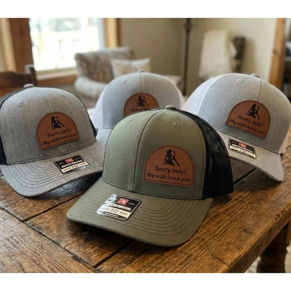 View 5 of Sorry Lady My Wife Has a Gun Trucker Hat