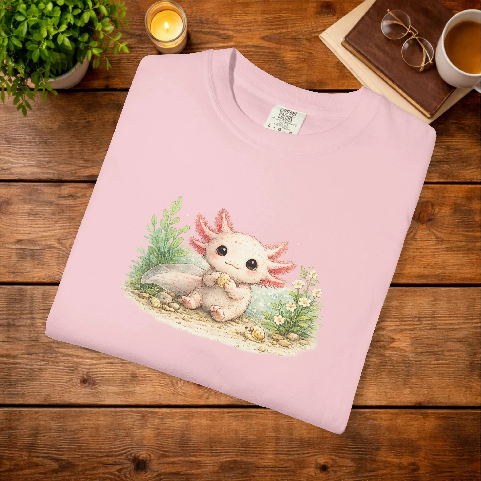 Axolotl Illustration T-shirt