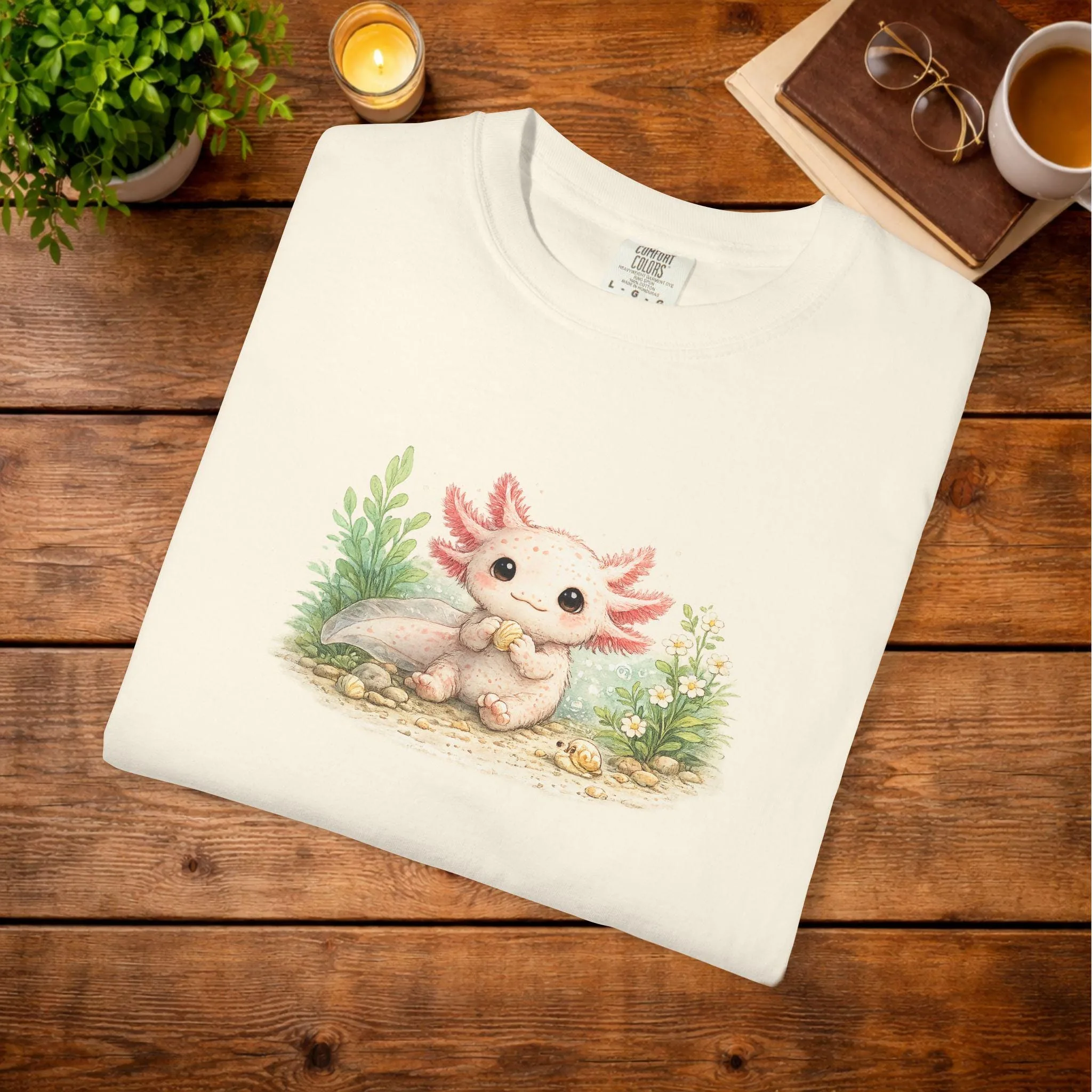 View 5 of Axolotl Illustration T-shirt