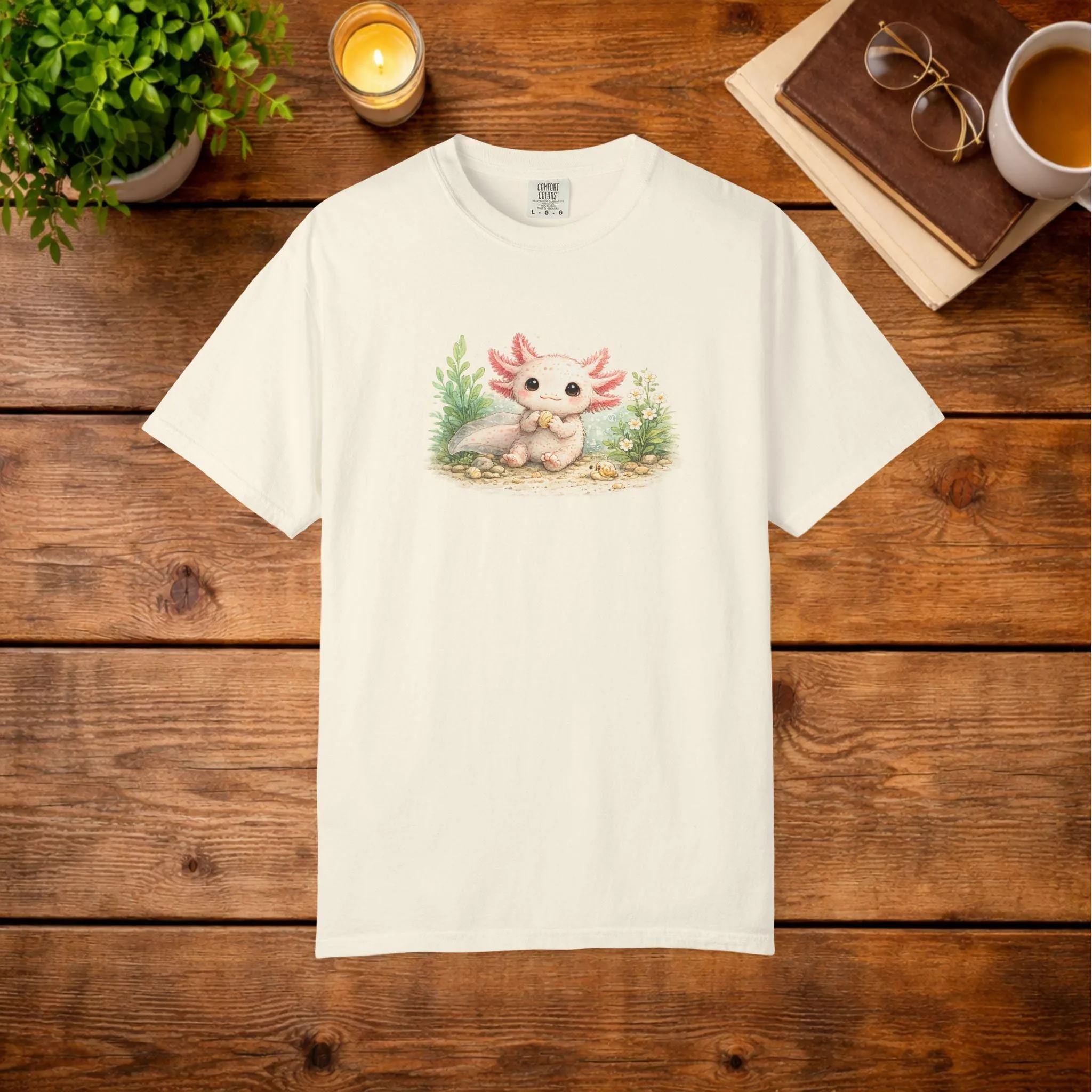View 6 of Axolotl Illustration T-shirt