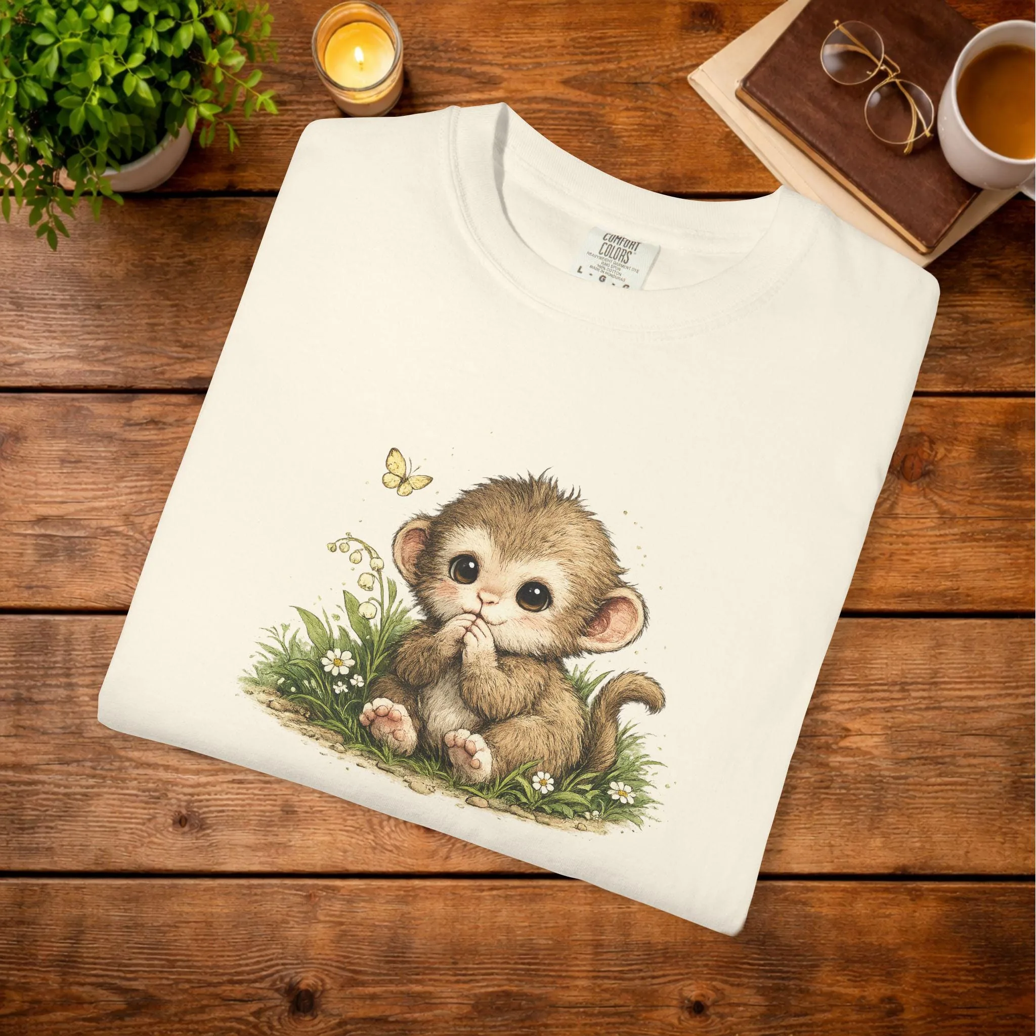 Baby Monkey Butterfly T-shirt