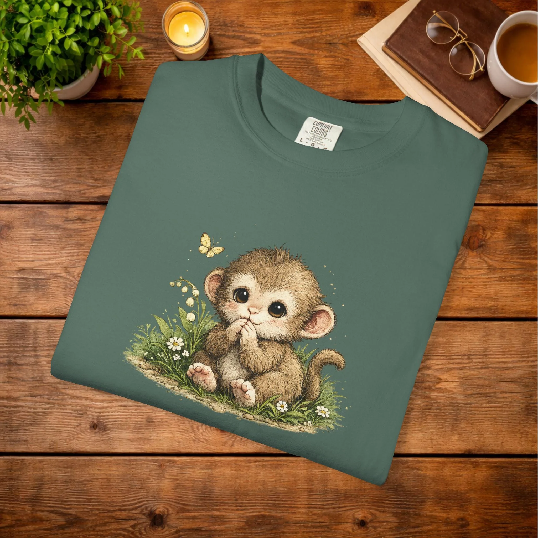 View 3 of Baby Monkey Butterfly T-shirt