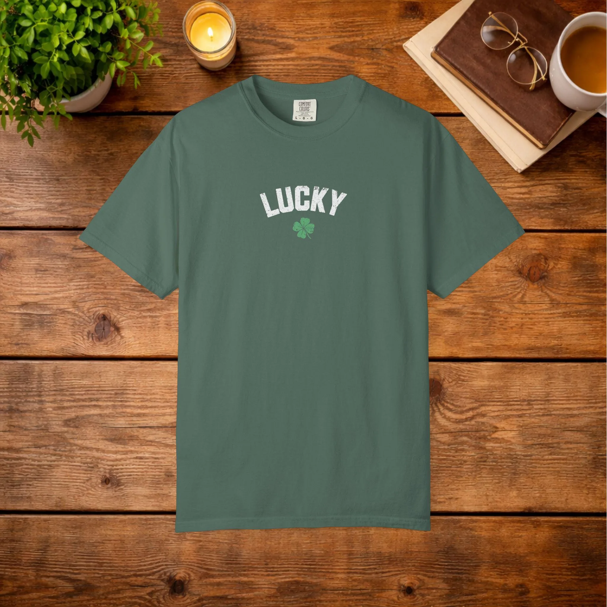 View 2 of Lucky Four Leaf Clover T-shirt