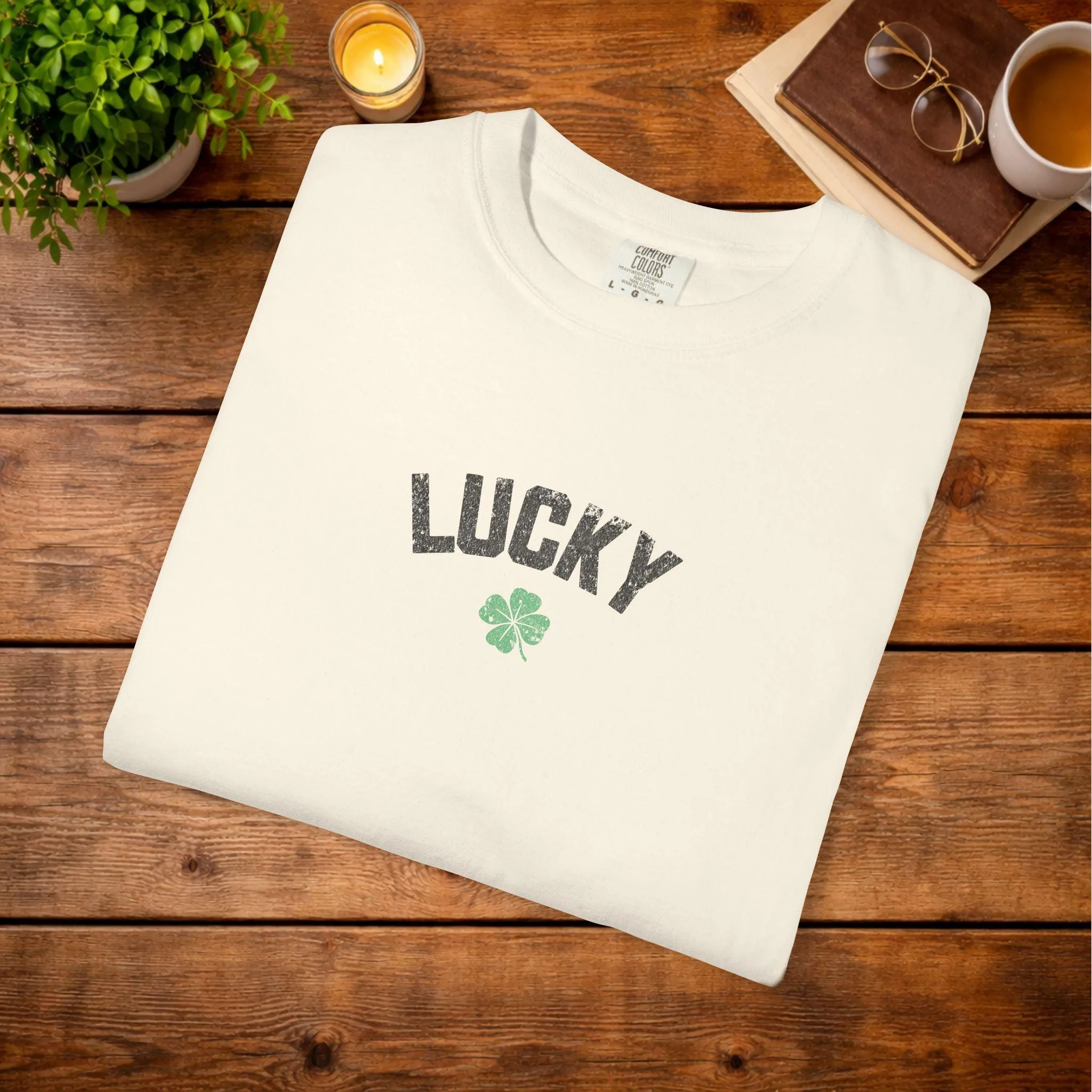 View 3 of Lucky Four Leaf Clover T-shirt