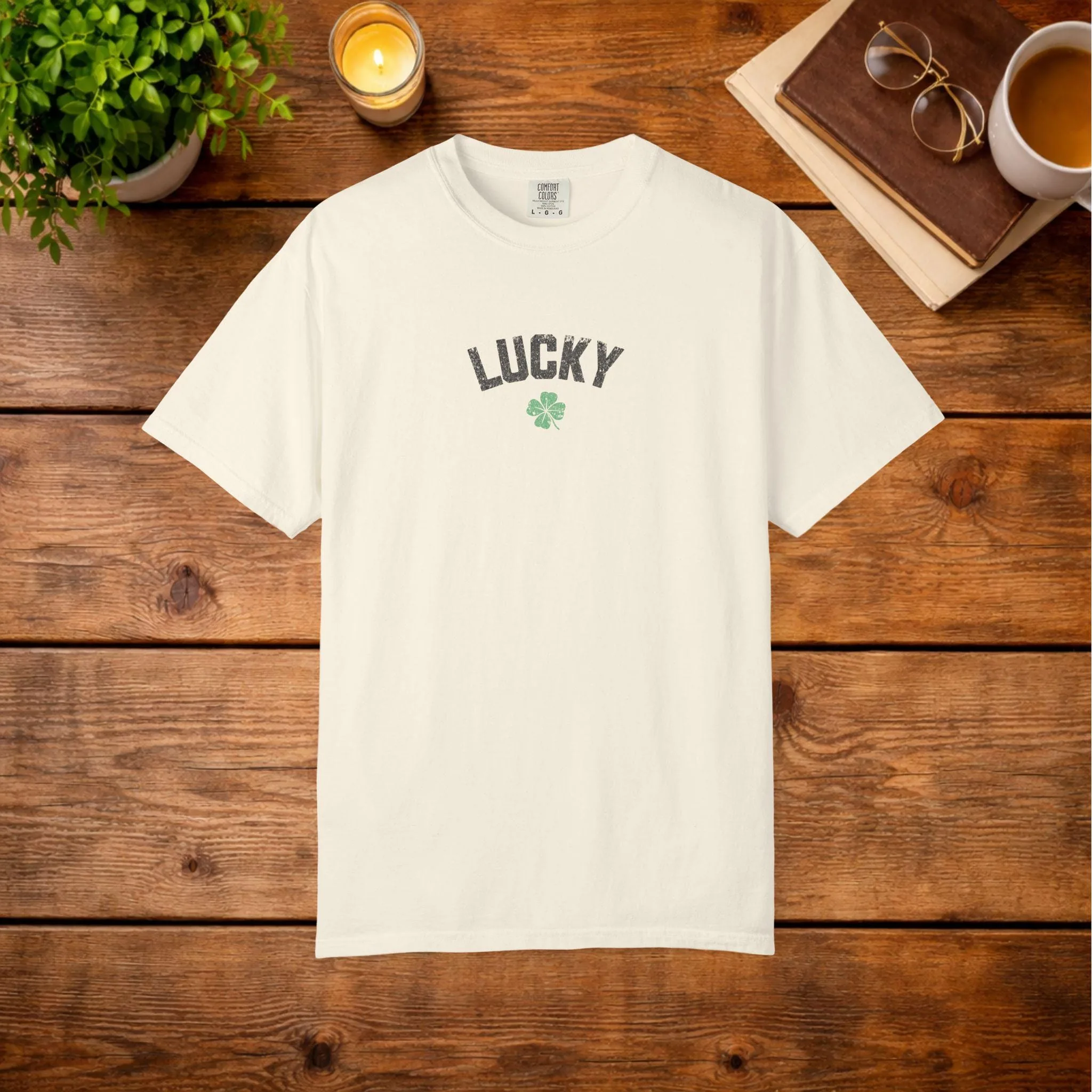 View 4 of Lucky Four Leaf Clover T-shirt