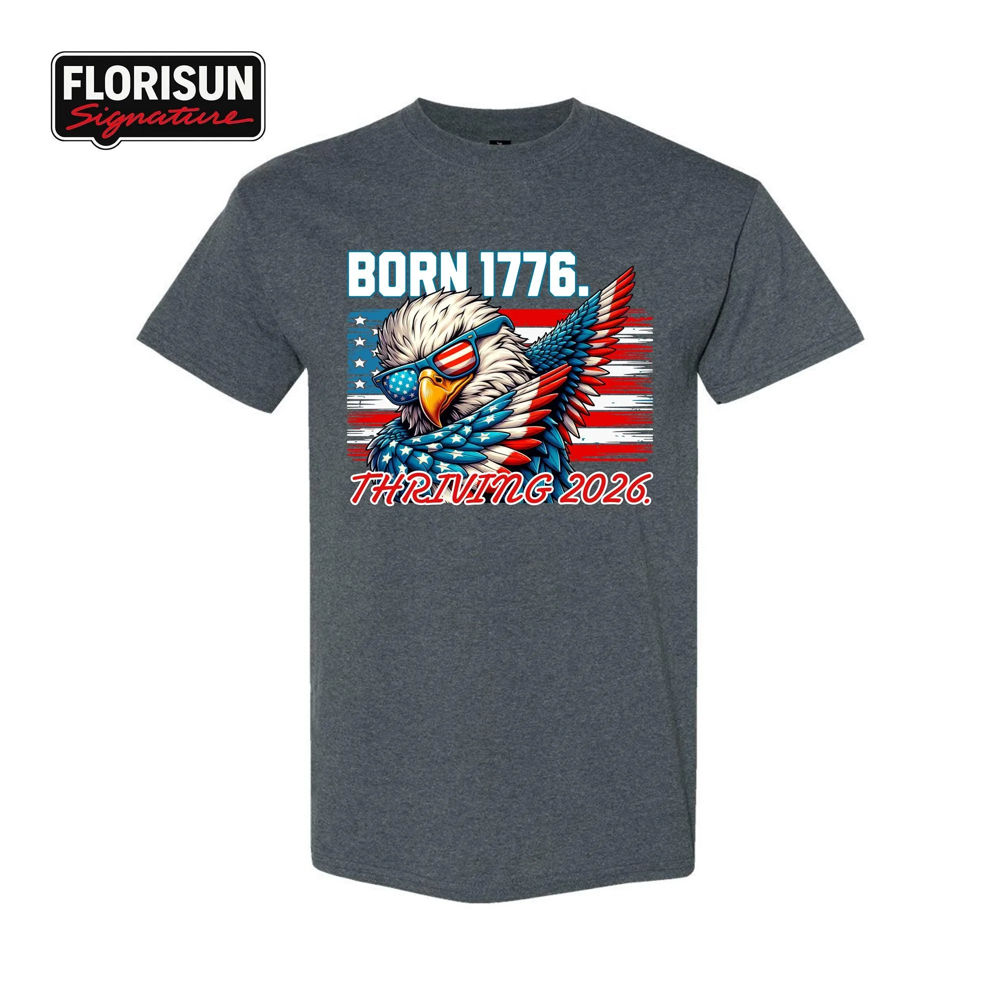 View 2 of Patriotic Eagle USA Flag T-shirt