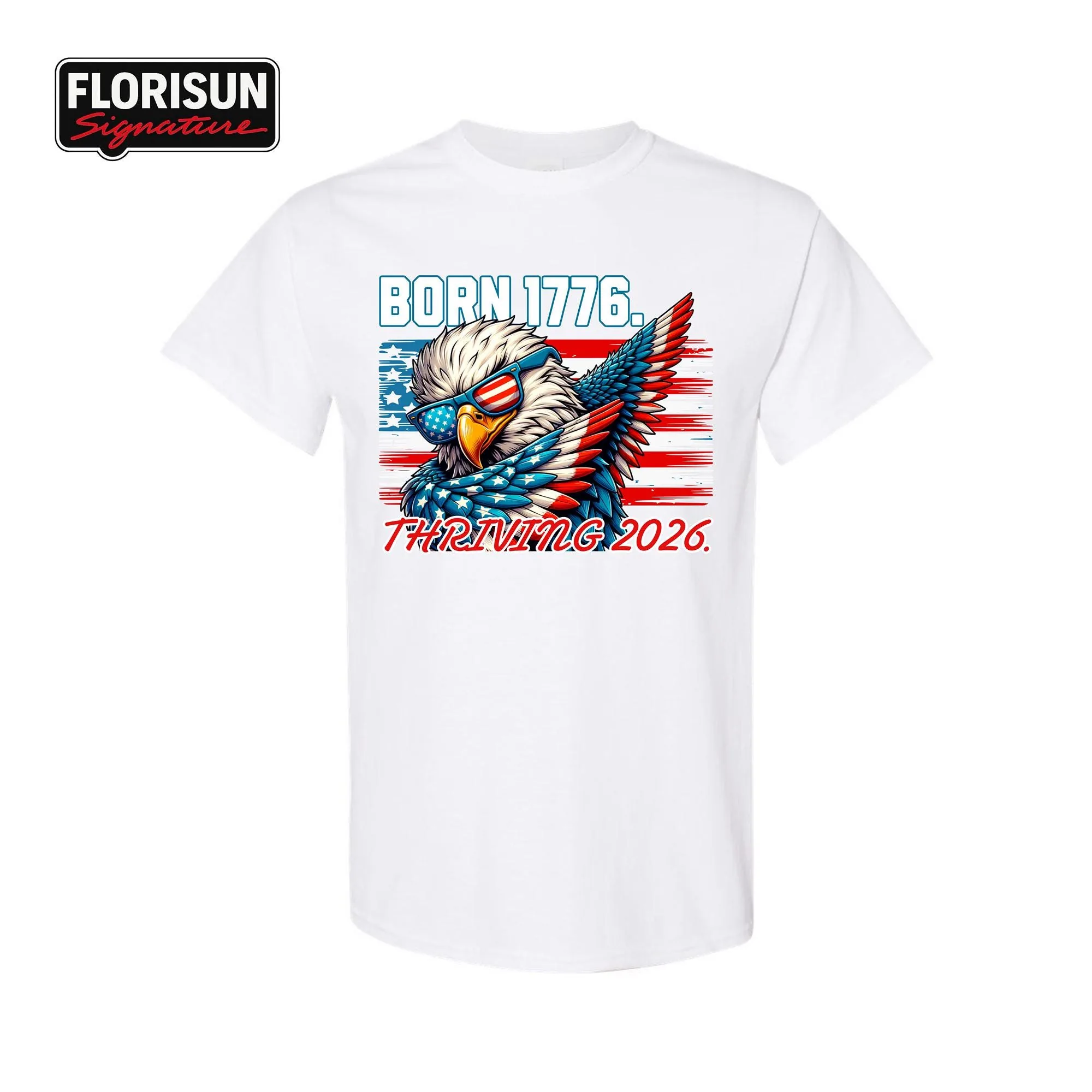 View 4 of Patriotic Eagle USA Flag T-shirt