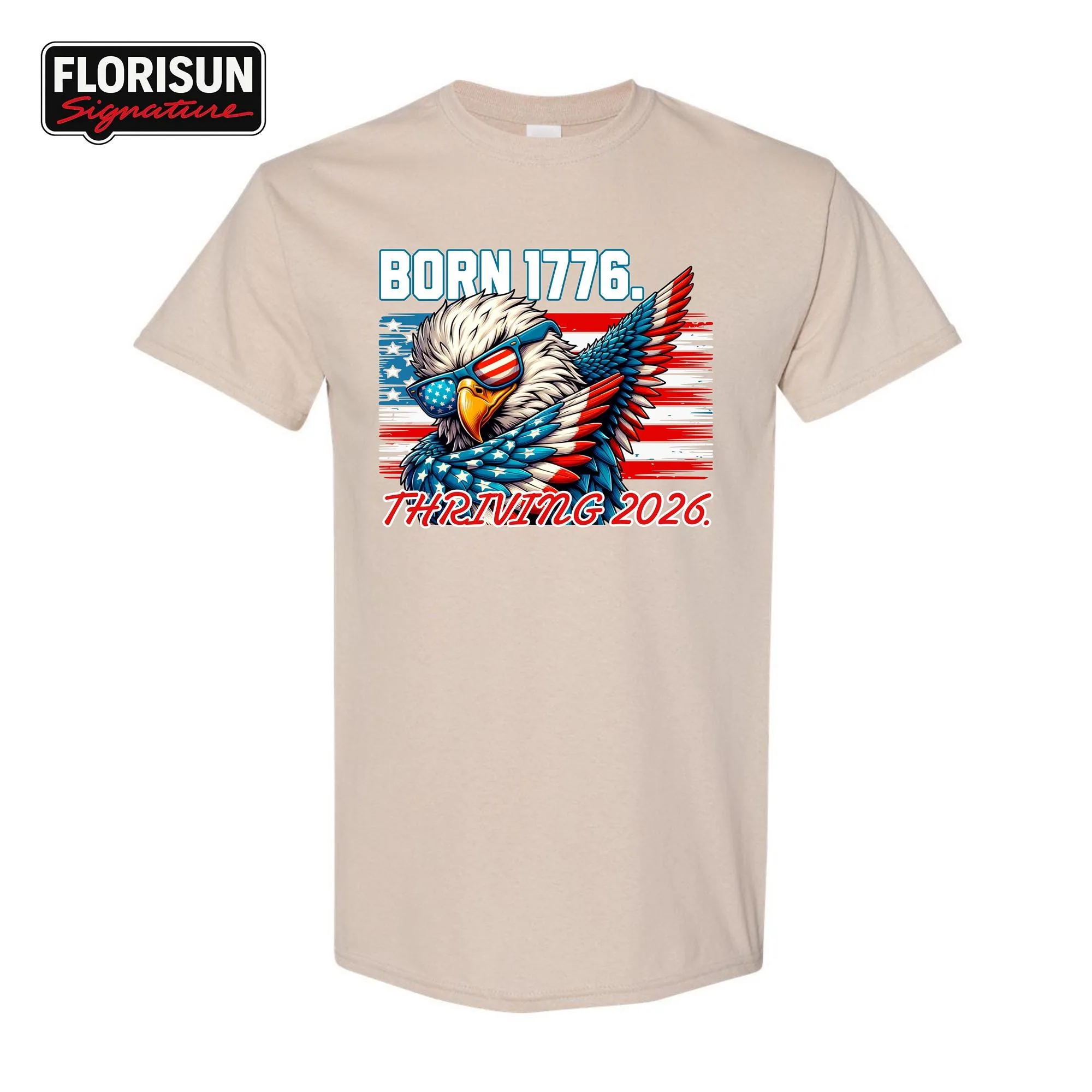 View 5 of Patriotic Eagle USA Flag T-shirt