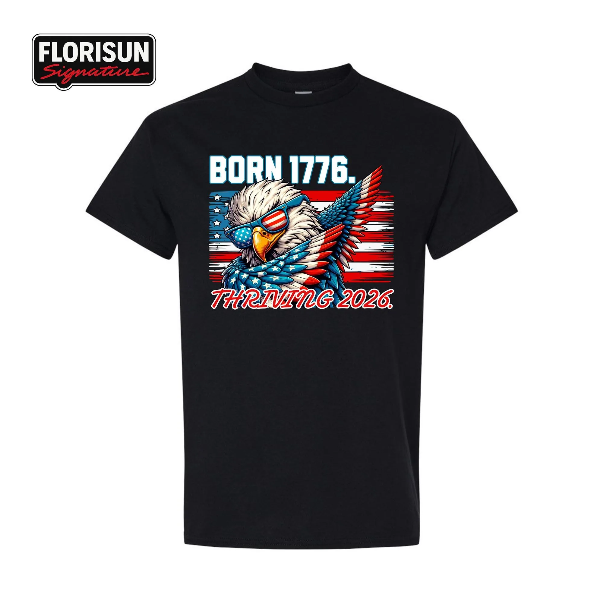 View 6 of Patriotic Eagle USA Flag T-shirt