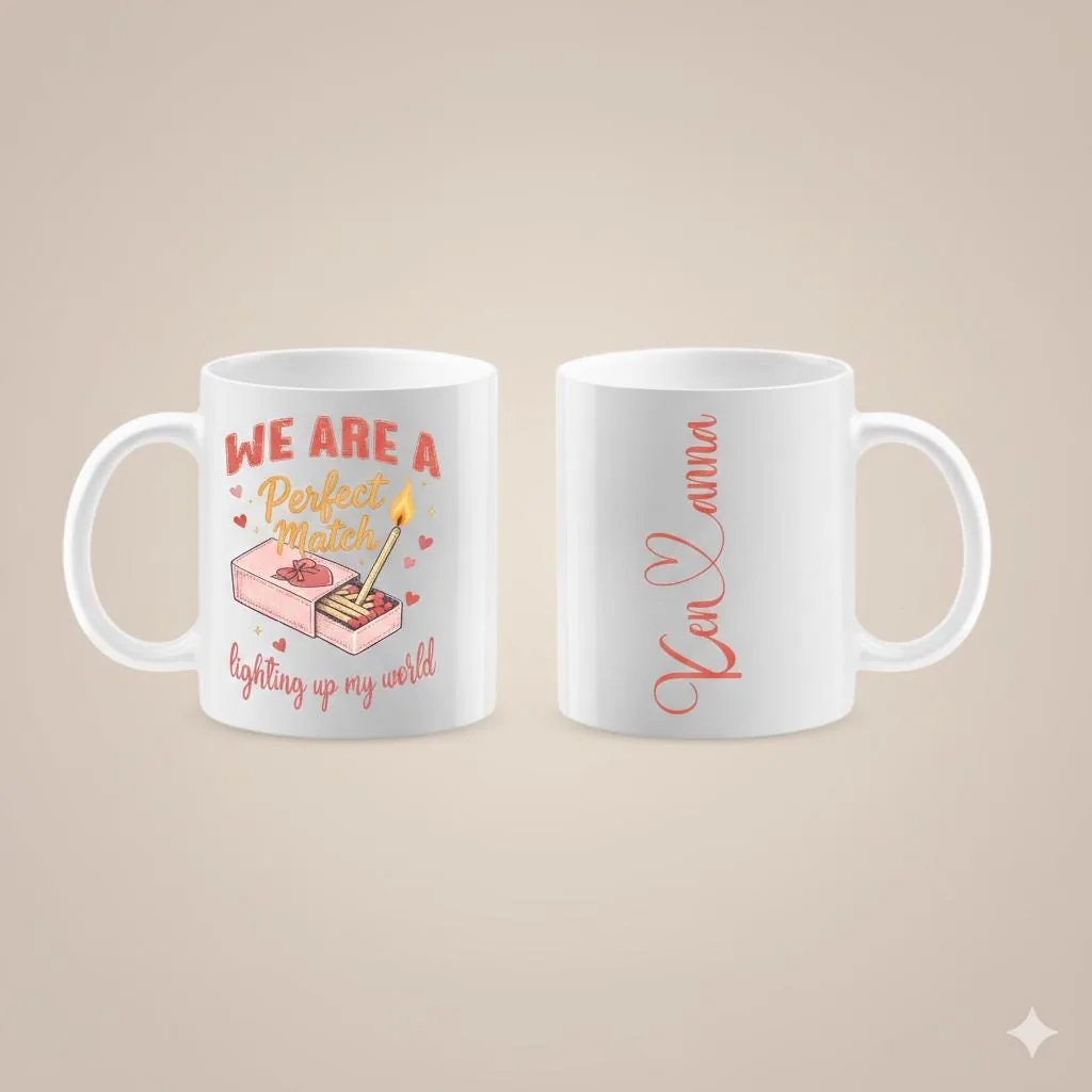 View 5 of Perfect Match Valentine Mug