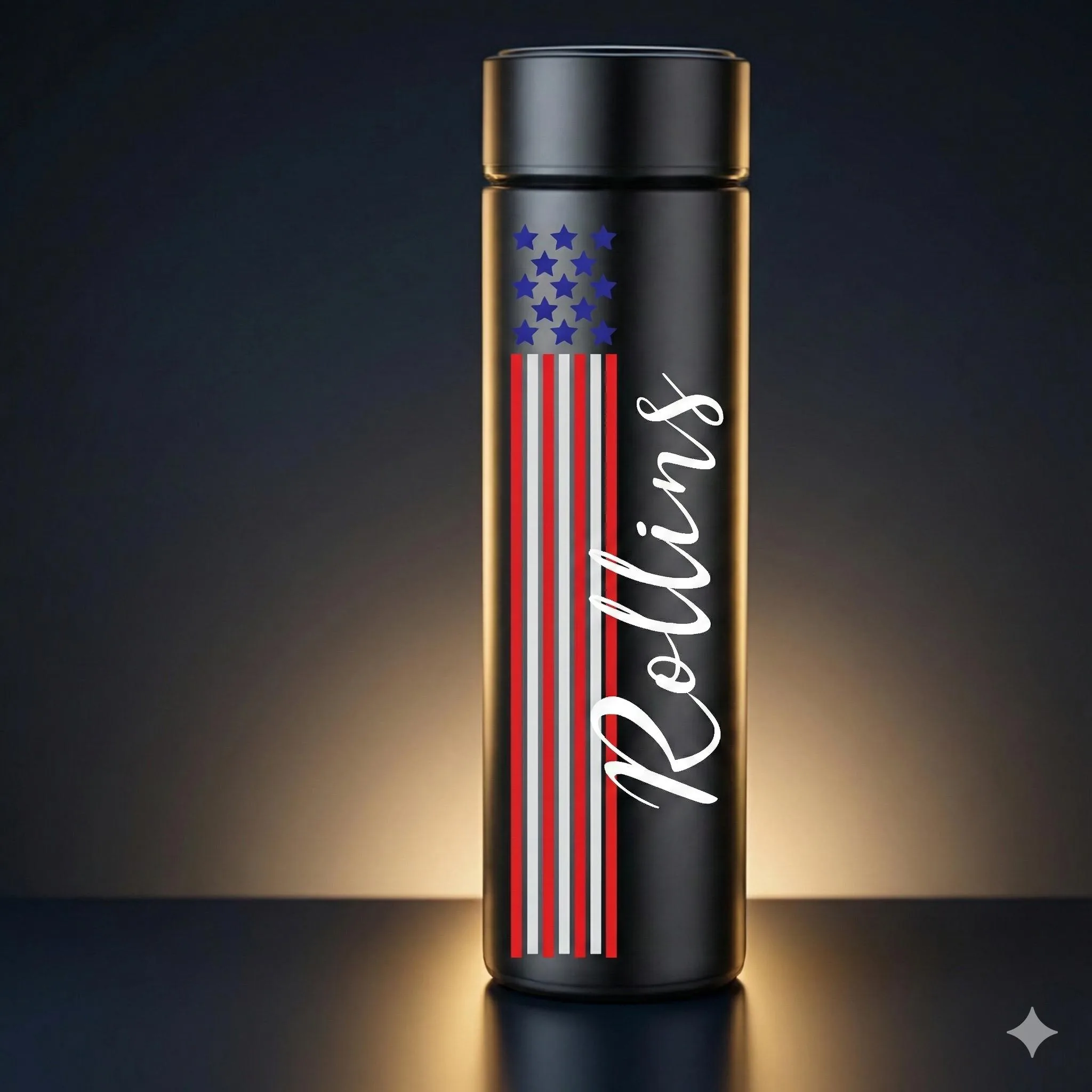 View 4 of Personalized American Flag Tumbler