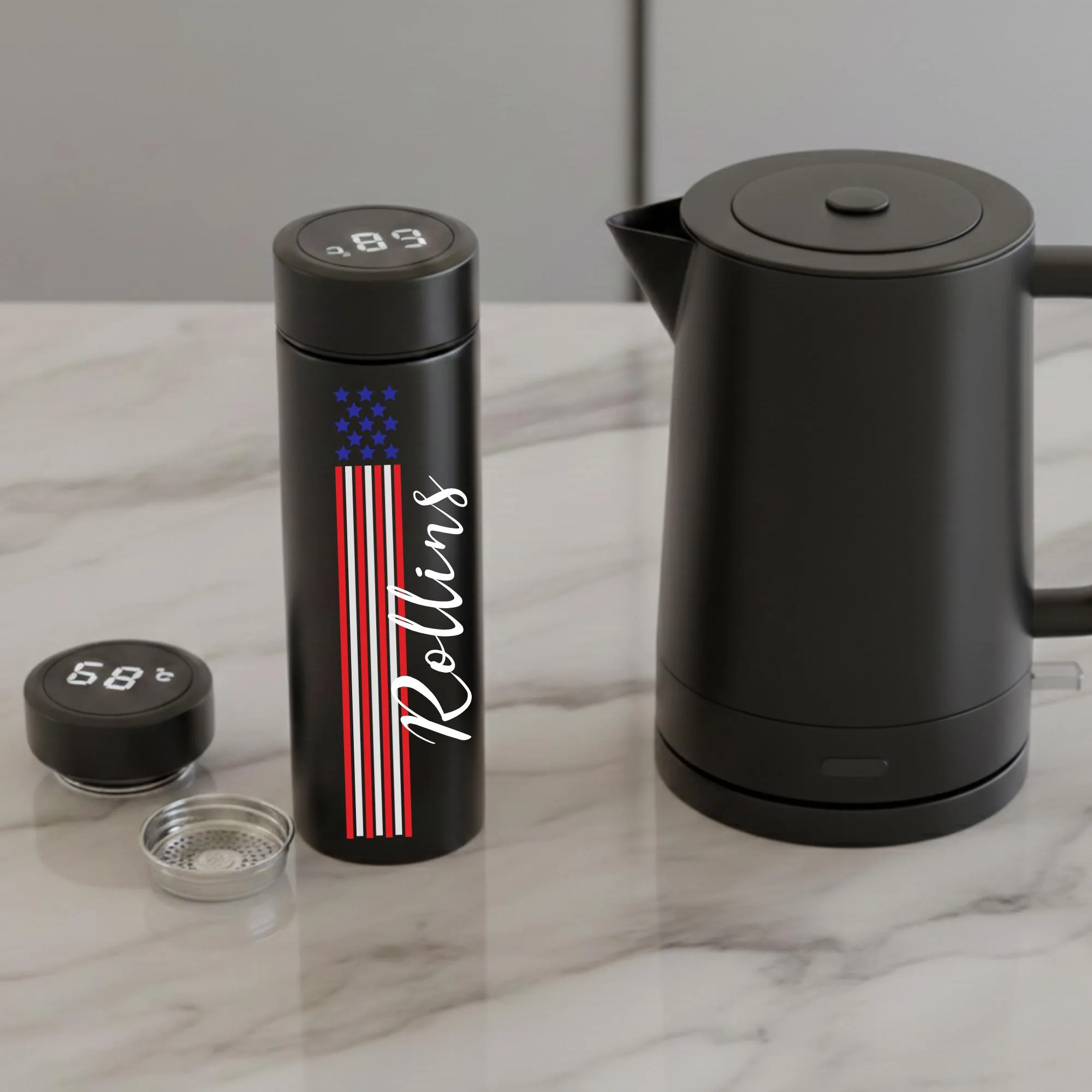 View 5 of Personalized American Flag Tumbler