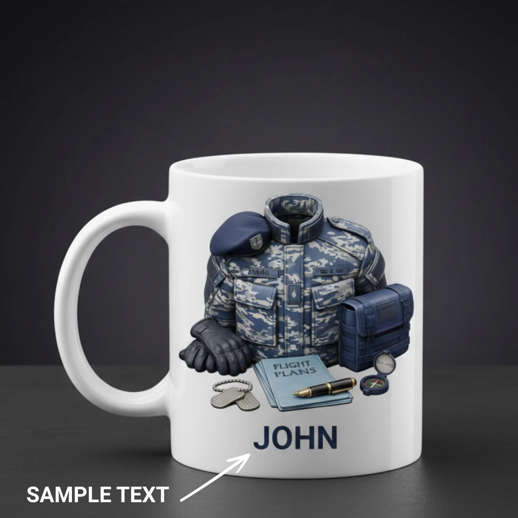View 4 of Personalized Aviation Mug