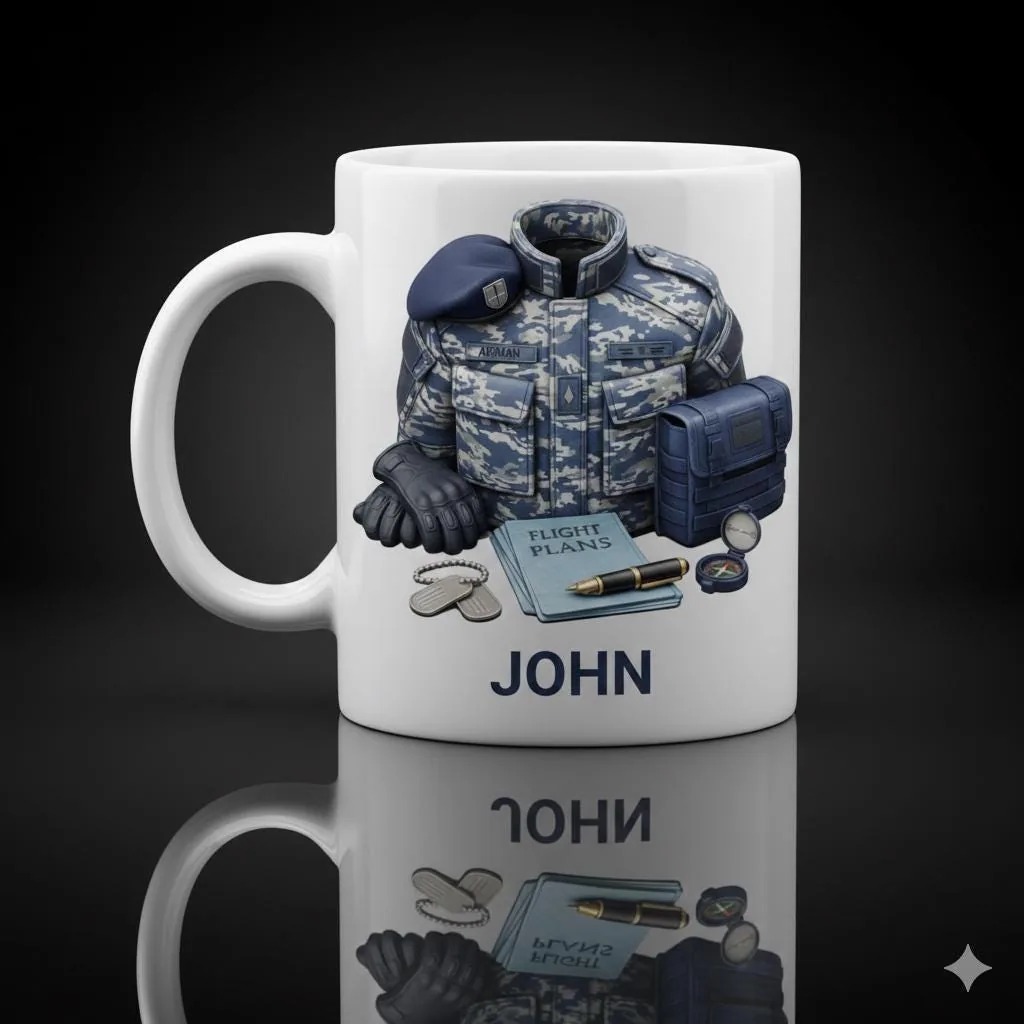 View 5 of Personalized Aviation Mug