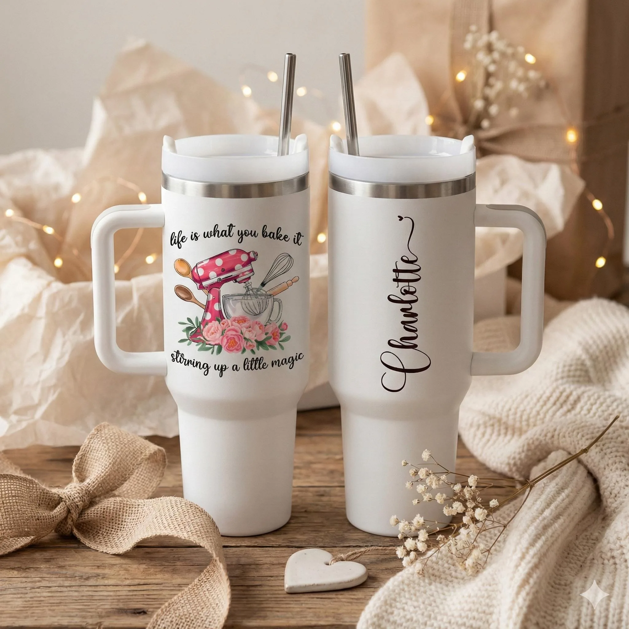 View 3 of Personalized Baking Tumbler