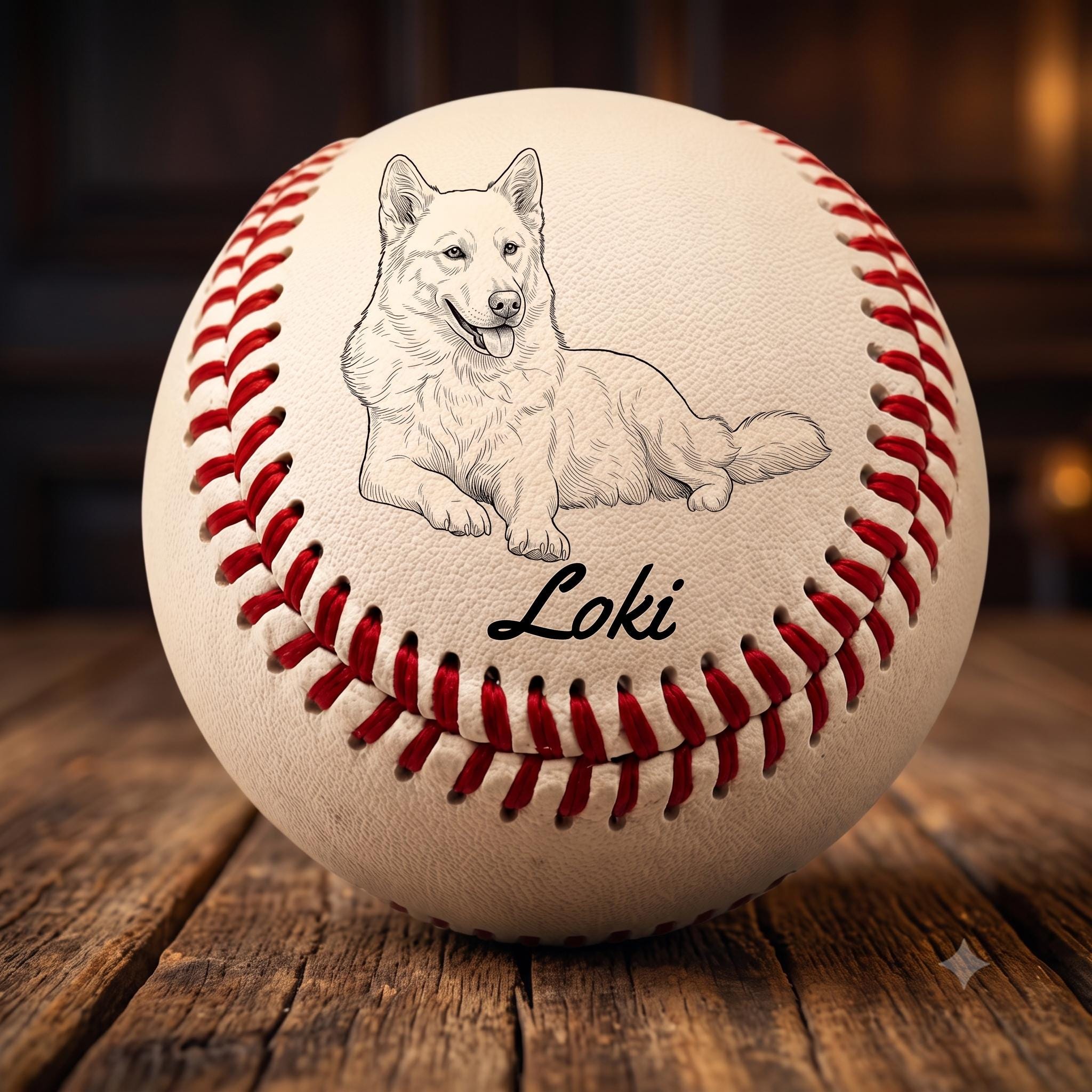 View 6 of Personalized Laser Engraved Baseball