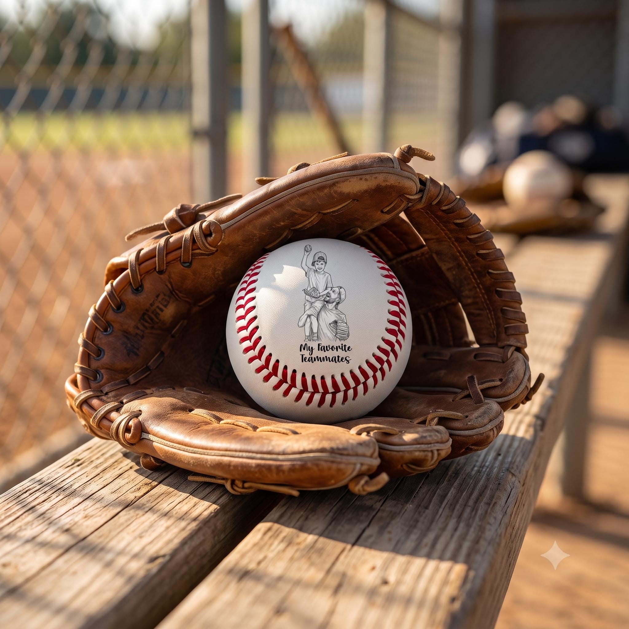 View 4 of Personalized Laser Engraved Baseball