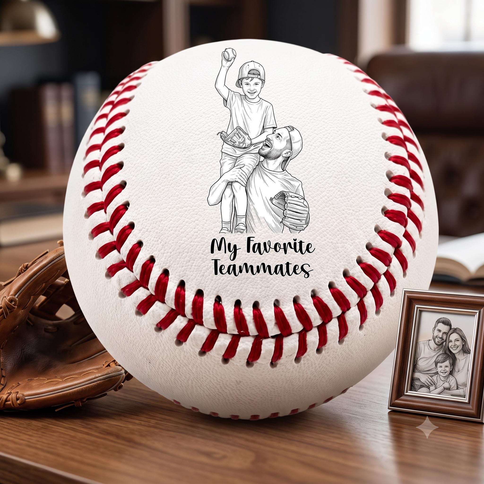 View 5 of Personalized Laser Engraved Baseball