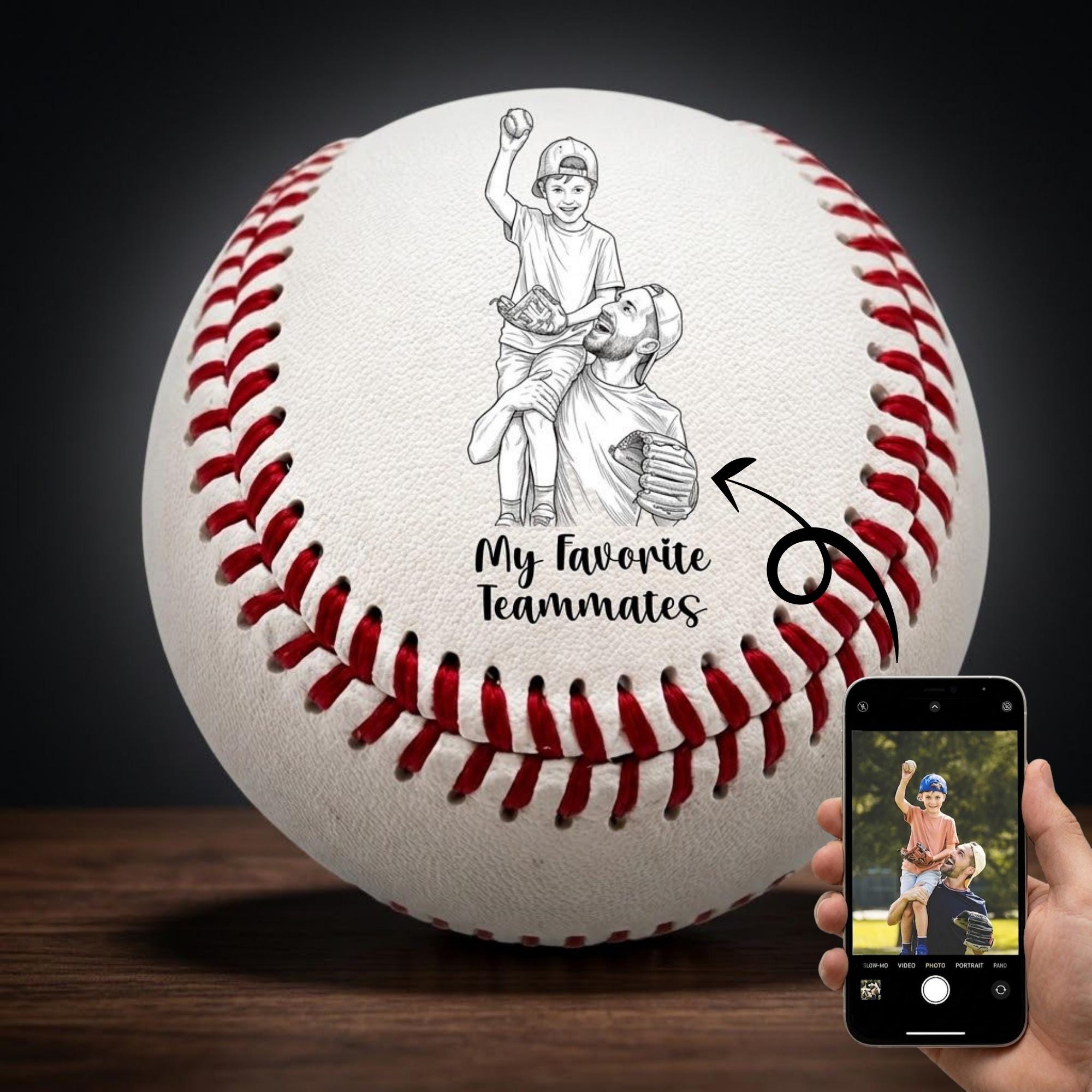 Personalized Laser Engraved Baseball