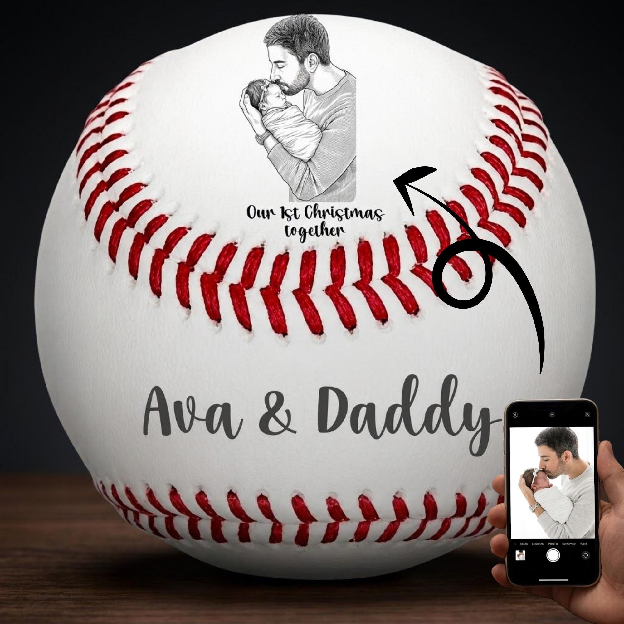 Personalized Laser Engraved Baseball