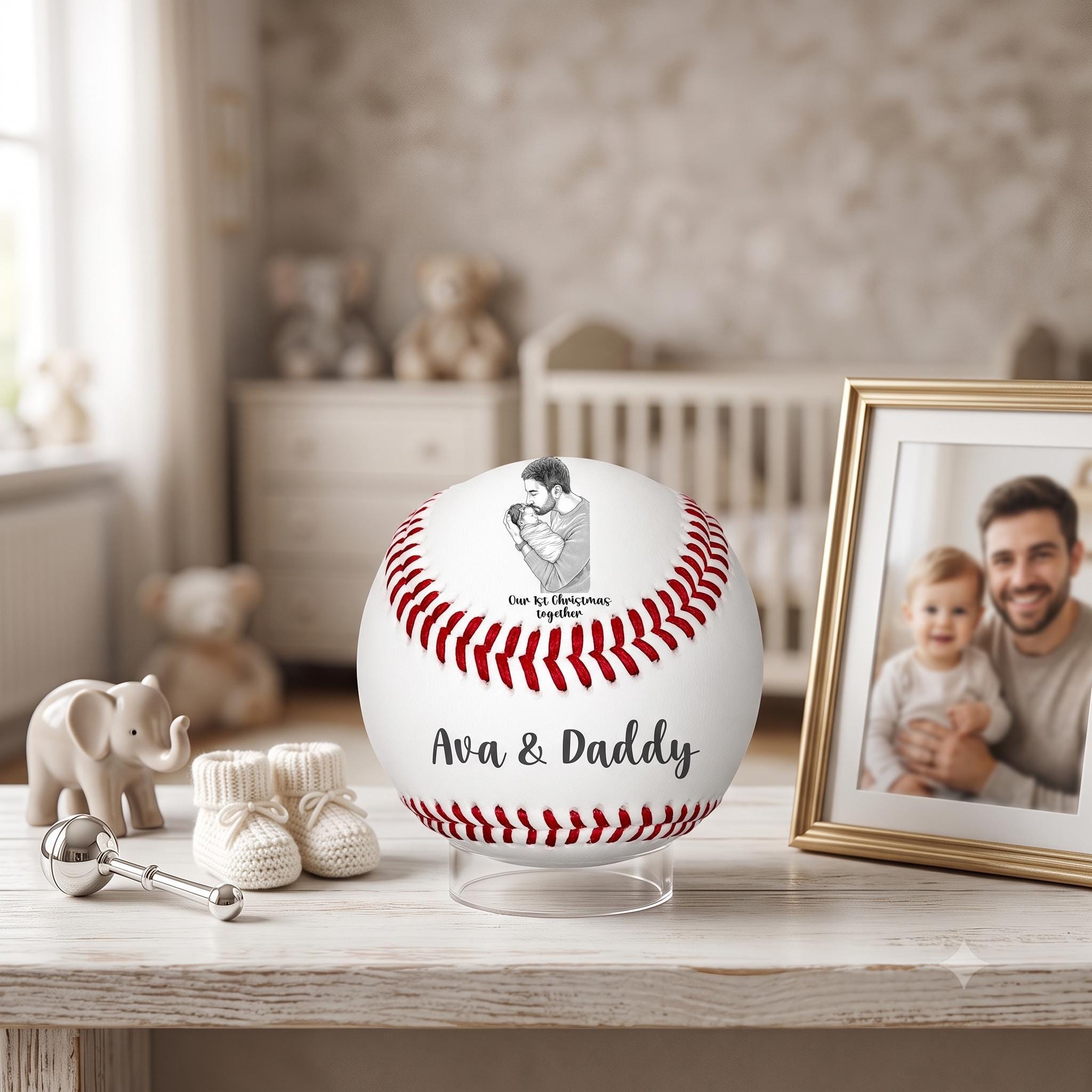 View 5 of Personalized Laser Engraved Baseball