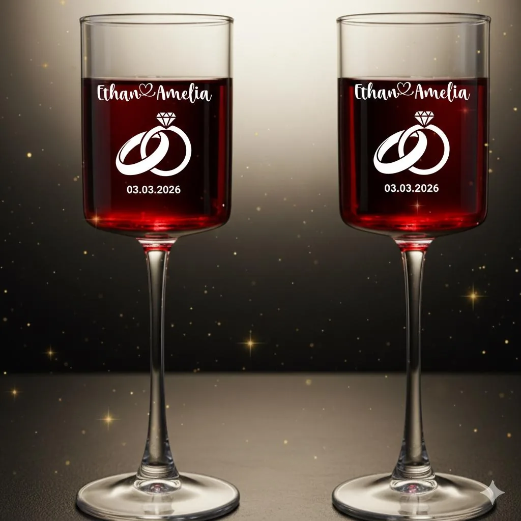 Personalized Wedding Champagne Flute