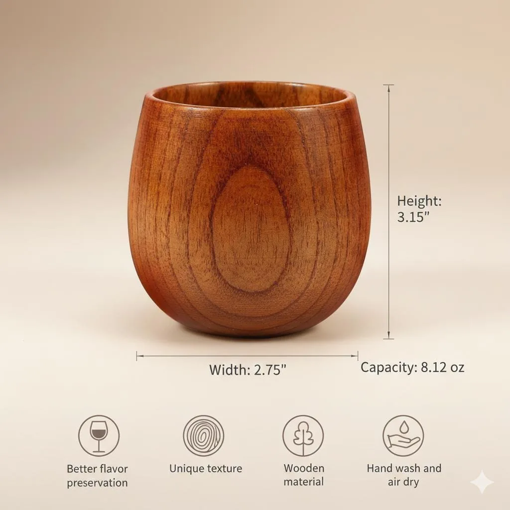 View 3 of Personalized Wooden Whiskey Cup