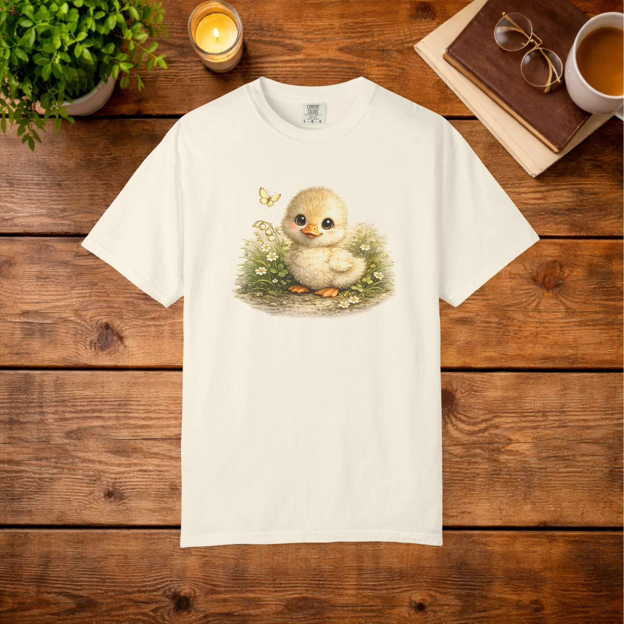 View 2 of Vintage Chick Illustration T-shirt